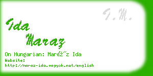 ida maraz business card